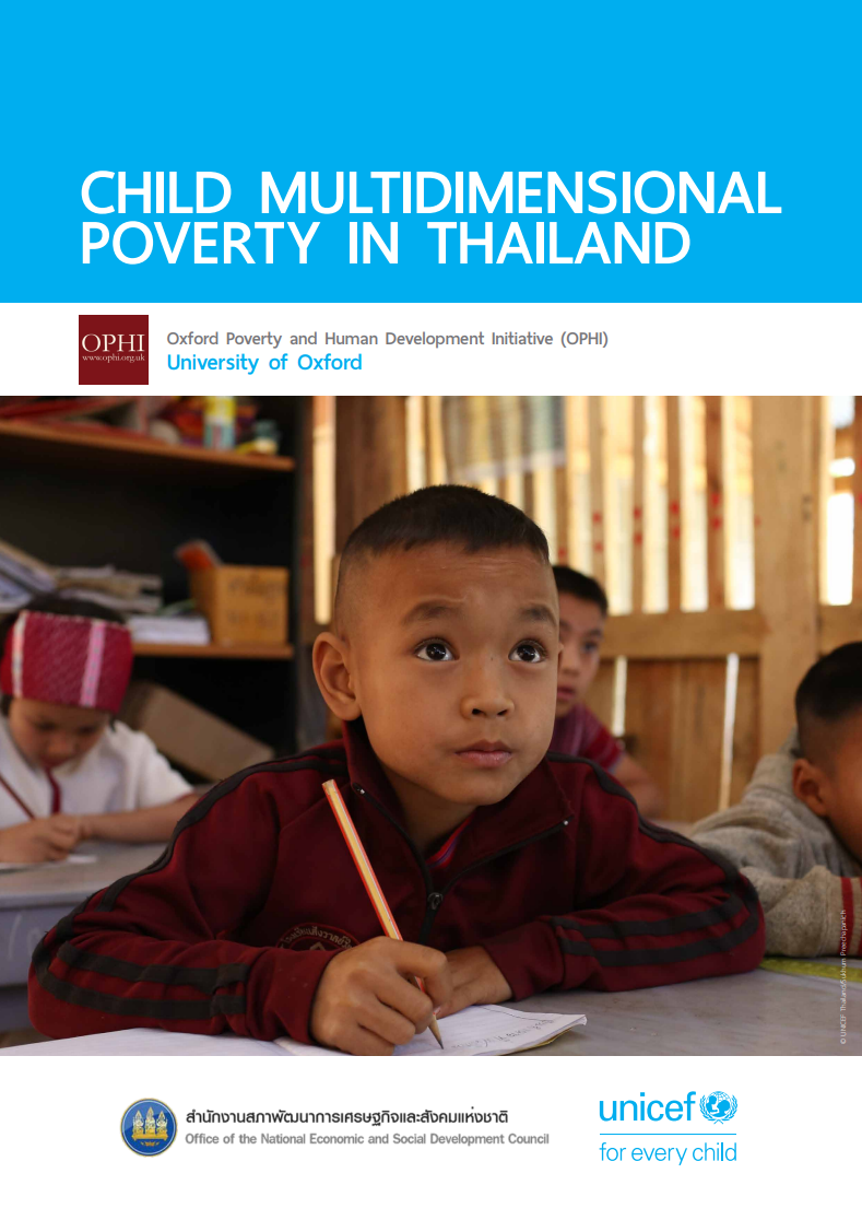 Cover of Thailand child MPI report 2019