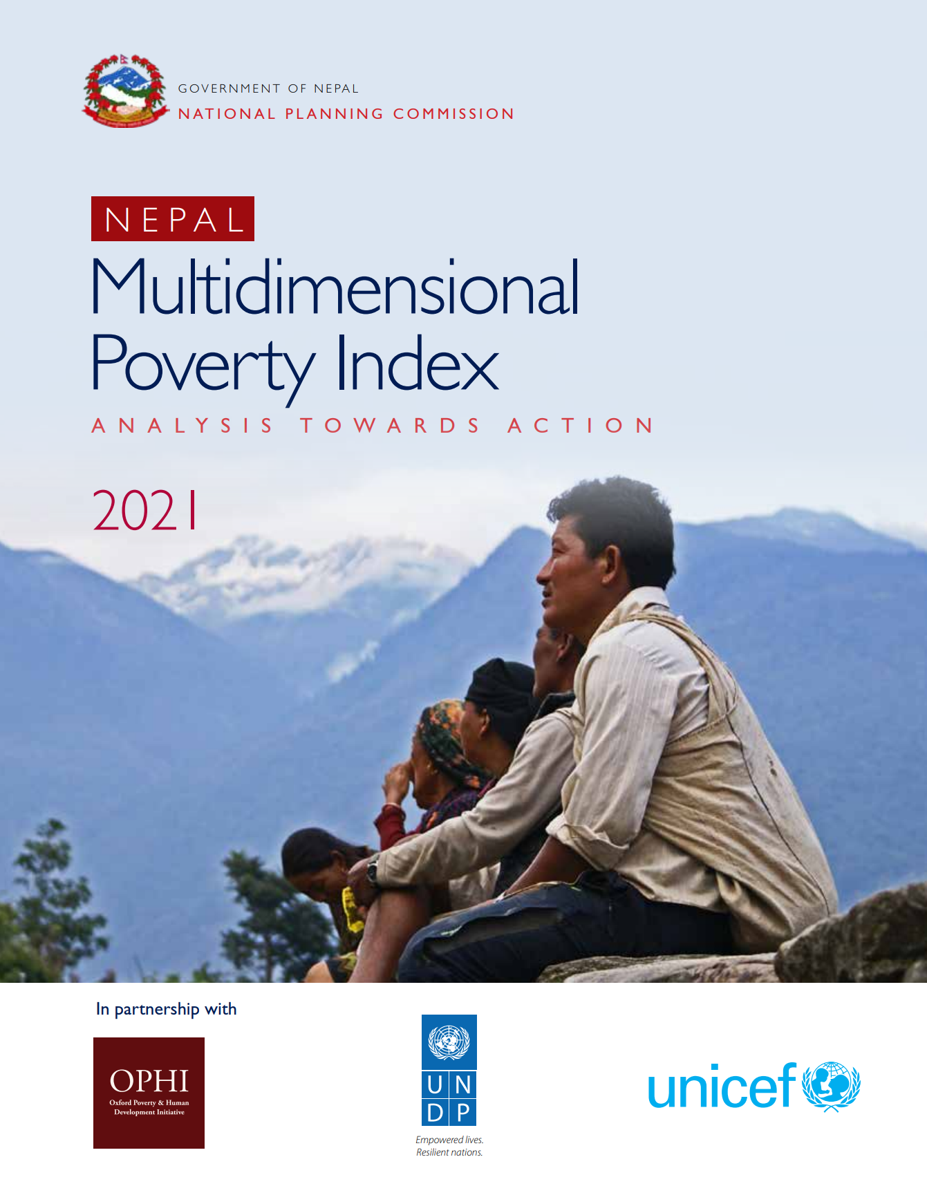 Cover of Nepal MPI report 2021